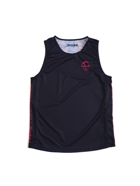 MANTO leopard TANK TOP -black